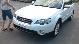 Видео-тест автомобиля Subaru Outback ( BPE-007145, EZ30, белый, 2004г)