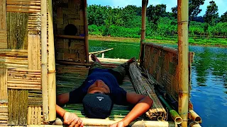 TIDUR MENGAPUNG DI TENGAH DANAU,MEMBUAT TIRAI BAMBU, MEMASAK iKAN CRISPY EP.3