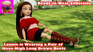 Lonnie is Wearing a Pair of Knee-High Long Brown Boots | How to Make DIY Costume Art Series