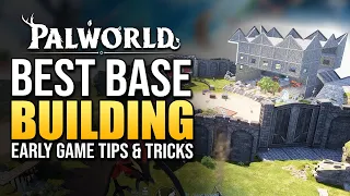 Palworld BEST BASE BUILDING DESIGN TOUR // TIPS & TRICKS For Early Game Best Base // ORE Farm Setup