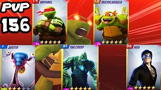 TMNT Legends PVP 156 (Leonardo Legend, Michelangelo Legend, Hun, Muckman, Justin)