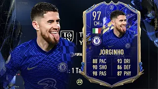 FIFA 22: JORGINHO 97 TOTY PLAYER REVIEW I FIFA 22 ULTIMATE TEAM