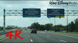 ⁴ᴷ Osceola Parkway (Walt Disney World) westbound [4K VIDEO]