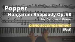 Popper - Hungarian Rhapsody Op. 68: PIano Accompaniment [Fast]