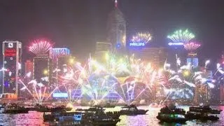 New Year Countdown in Hong Kong