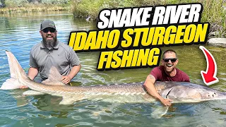 Snake River Idaho, Sturgeon Fishing