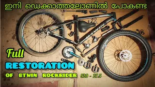 Dream Build MTB ⚒️🛠️BTWIN ROCKRIDER 520 (27.5") Full Restoration video #decathlon #bike #restoration
