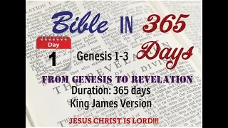 Day 1 One The Bible in 365 Days