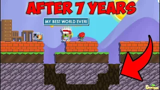REBUILDING My FIRST WORLD After 7 YEARS on Growtopia!! (First Glitched World) OMG!! | GrowTopia