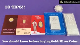 10 Tips for buying Gold/Silver Coins in India - Remember them! | Indian Bullionaire