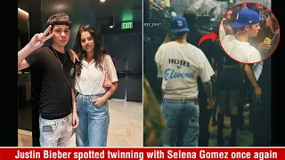 Justin Bieber spotted twinning with Selena Gomez once again at Drake's Concert