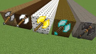 Which Double Axe is Fastest? - Minecraft