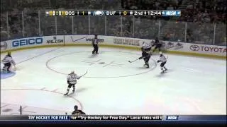 Brad Marchand goal Feb 10 2013 Boston Bruins vs Buffalo Sabers NHL Hockey