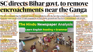 The Hindu Newspaper Analysis - English for SSC CGL, UPSC, Banking - Learn English Reading