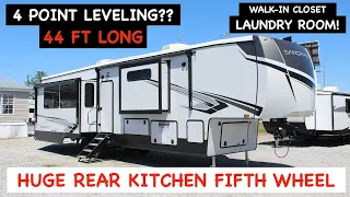 ENORMOUS Rear Kitchen Fifth Wheel! 2024 Forest River Sandpiper 3800RK