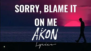 Sorry, Blame It On Me - Akon (Lyrics)