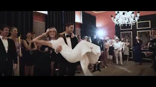 Great Gatsby style wedding dance 'A LITTLE PARTY NEVER KILLED NOBODY'