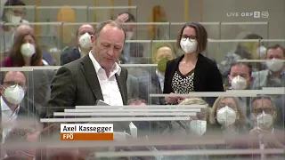 Axel Kassegger - Kurz beschimpft Demonstrationsteilnehmer (Wortmeldung zur GO) - 8.3.2021