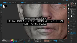 Detailing And Texturing Your Sculpt Using Scan Data