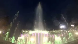 Танцующий фонтан в Туле (Шоу фонтанов на площади Ленина)