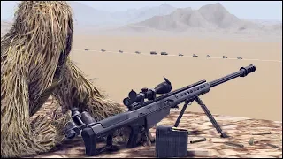 1 AMERICAN SNIPER vs REBEL CONVOY - [AMBUSH]