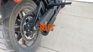 FXLRS - Softail Low Rider S S&S 50 state Grand Nationals DB killers removed, sound check and how to.