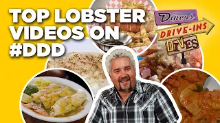 Top 5 Craziest #DDD Lobster Videos with Guy Fieri | Diners, Drive-Ins and Dives | Food Network