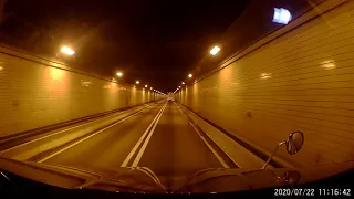 Driving through the Allegheny Tunnel in PA on PA-76 W.