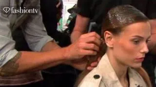 Hair & Makeup - Custo Barcelona Backstage - New York Fashion Week Spring 2012 NYFW | FashionTV - FTV