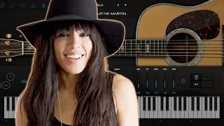 Loreen - Tattoo karaoke piano guitar instrumental cover