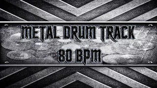 Black Label Society Style Metal Drum Track 80 BPM (HQ,HD)