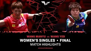 Wang Manyu vs Wang Yidi | WS Final | Singapore Smash 2024