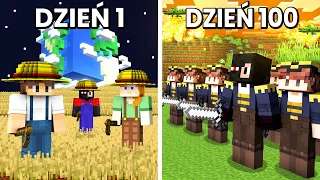 1000 Graczy Symuluje Prawdziwą Cywilizacje w Minecraft...