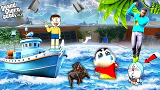 GTA 5 | NOBITA saved SHINCHAN DORAEMON Survive & Fight SHARK IN GTA 5