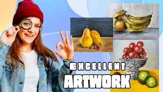 How to draw still life with oil colors #art #drawing | Excellent artwork