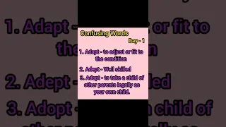 Confusing Words | Day 1| #English confusing words#psc#pscenglish#psclearning