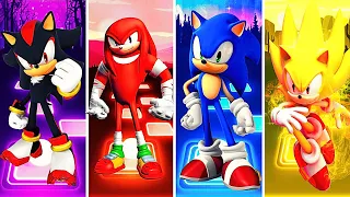 Shadow VS Knuckles VS Sonic VS Super Sonic | Tiles