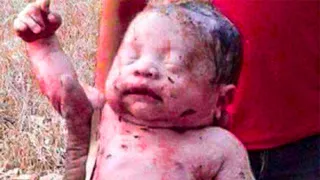 A miracle baby: After 14 stab wounds and being buried alive by his own mother, he survived!