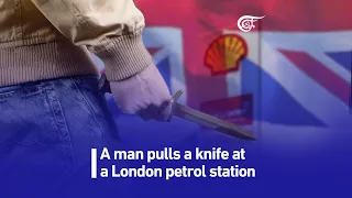 A Man Pulls a Knife on a Driver at a London Petrol Station