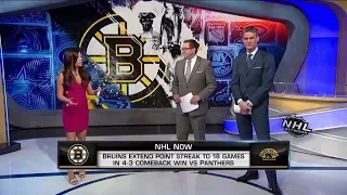 NHL Now:  Marchand`s Winning Goal:  The Bruins` point streak now stands at 18 games  Mar 8,  2019