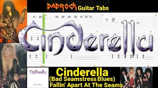 Bad Seamstress Blues / Fallin' Apart At The Seams - Cinderella - Guitar + Bass TABS Lesson