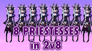 【Identity V】8 PRIESTESSES in 2v8 || Funny Match