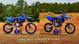 The 2022 Yamaha YZ85 & new YZ85LW