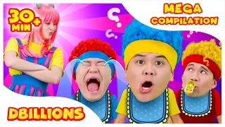 1 Potty, 2 Bibs, 3 Nappies & 4 Dummies | Mega Compilation | D Billions Kids Songs