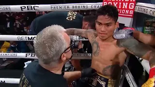 Featherweight Fury: Mark Magsayo vs Gary Russell | Fight Night Excitement