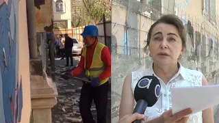 "Söküntünü aparanlara dedim ki, içəridə 40 nəfər uşaq var ancaq məhəl qoymadılar"