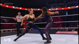 Tamina Snuka Botch -  Falls on her Ass when Rhea's clothesline didn't connect.  Raw 01/24/22.