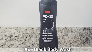 In Hand Review of AXE Body Wash 12h Refreshing Scent Cleanser Black Frozen Pear and Cedarwood