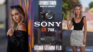 Downtown photo/video shoot with the Sony a7III & Sigma 135mm f1.8 lens.