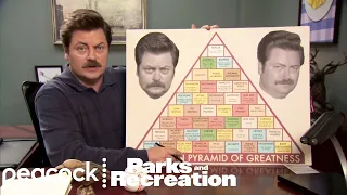 Ron Swanson's Pyramid of Greatness | Parks and Recreation